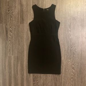 Fitted little black dress